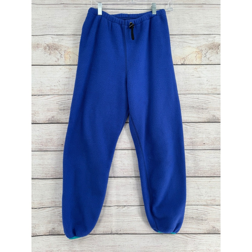 Vintage REI Fleece Pants Mens S Blue Made in USA Jogger Sweatpants
